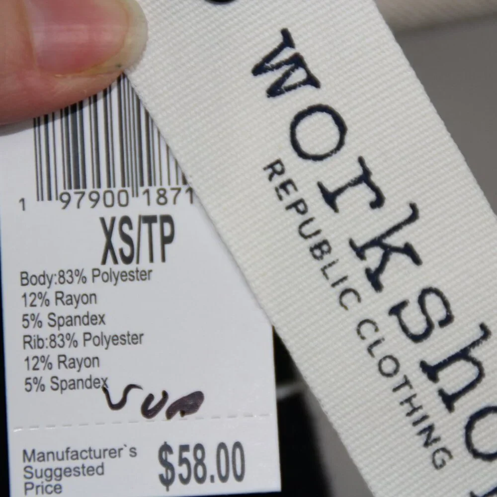 Workshop Republic NWT Women's XS Blue Beach Sweatshirt Pullover Coastal comfort - Picture 8 of 8